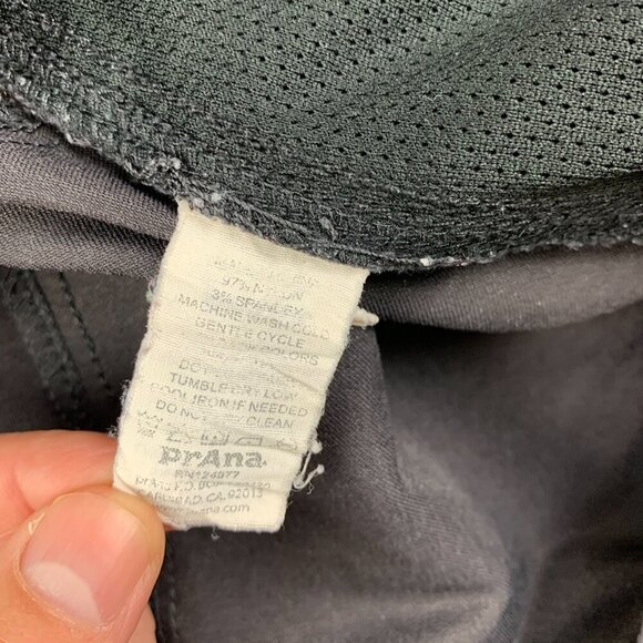 Prana Mens Shorts Small Gray Cargo Zion Belted 12" Inseam Outdoor Hiking UPF - Picture 7 of 9